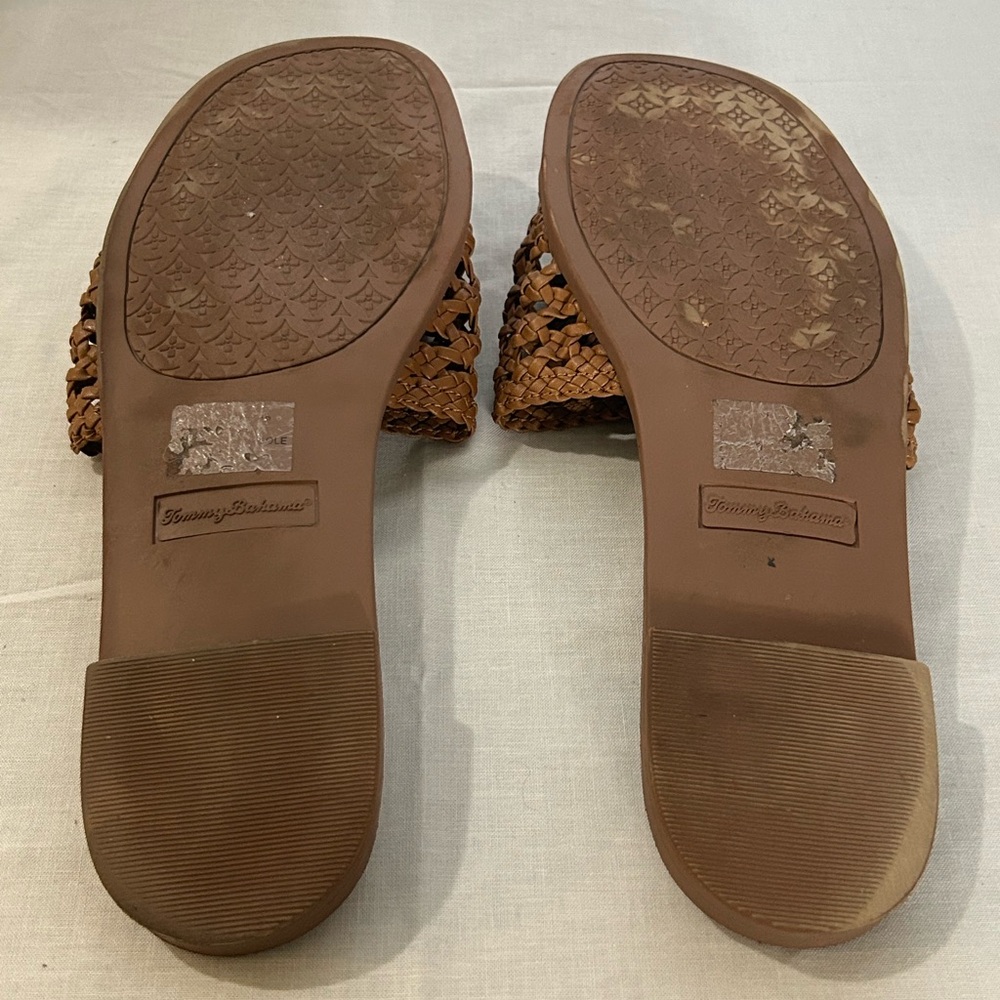 Tommy Bahama - Brown Woven Slide Sandals - Picture 3 of 5